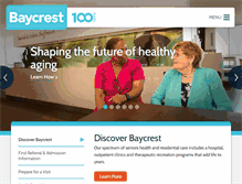 Tablet Screenshot of baycrest.org